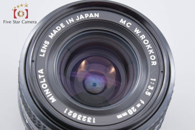 【中古】MINOLTA ミノルタ MC W.ROKKOR 28mm f/3.5