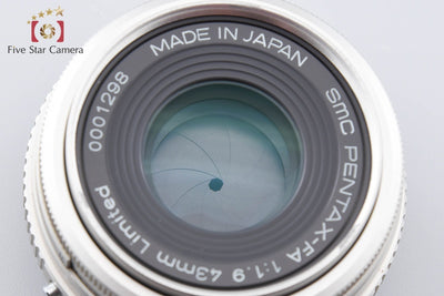 【中古】PENTAX ペンタックス SMC FA 43mm f/1.9 Limited シルバー