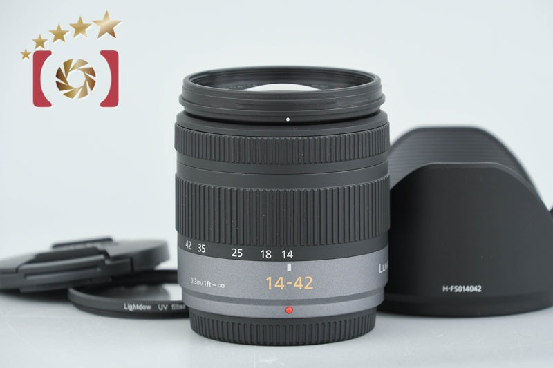 【中古】Panasonic パナソニック LUMIX G VARIO 14-42mm f/3.5-5.6 ASPH. MEGA O.I.S. H-FS014042