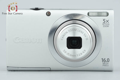 【中古】Canon キヤノン PowerShot A2400 IS シルバー コンパクトデジタルカメラ