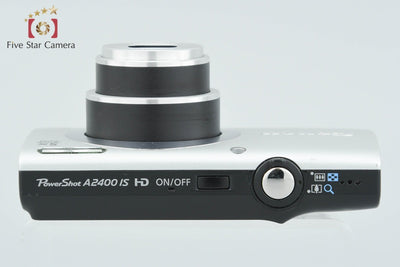 【中古】Canon キヤノン PowerShot A2400 IS シルバー コンパクトデジタルカメラ