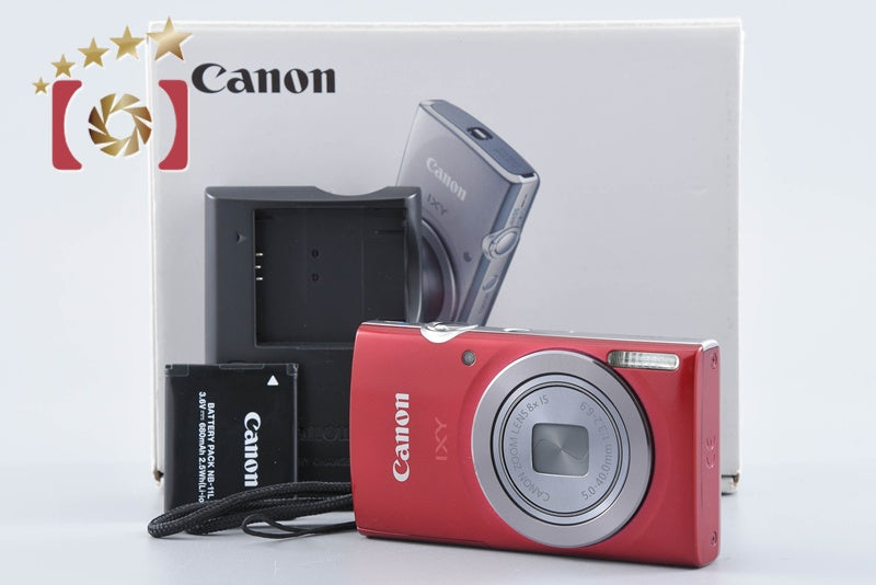 【中古】Canon キヤノン IXY 160 レッド コンパクトデジタルカメラ 元箱付き