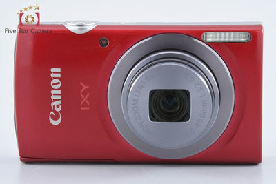 【中古】Canon キヤノン IXY 160 レッド コンパクトデジタルカメラ 元箱付き