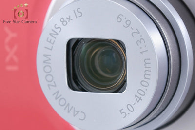 【中古】Canon キヤノン IXY 160 レッド コンパクトデジタルカメラ 元箱付き