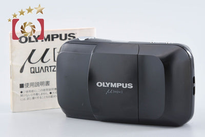【中古】OLYMPUS オリンパス μ[mju:] ミュー ブラック コンパクトフィルムカメラ