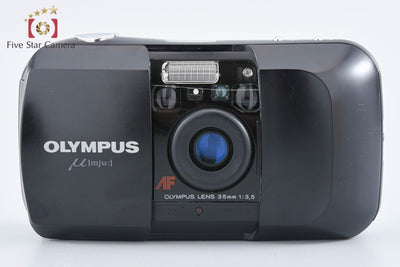 【中古】OLYMPUS オリンパス μ[mju:] ミュー ブラック コンパクトフィルムカメラ