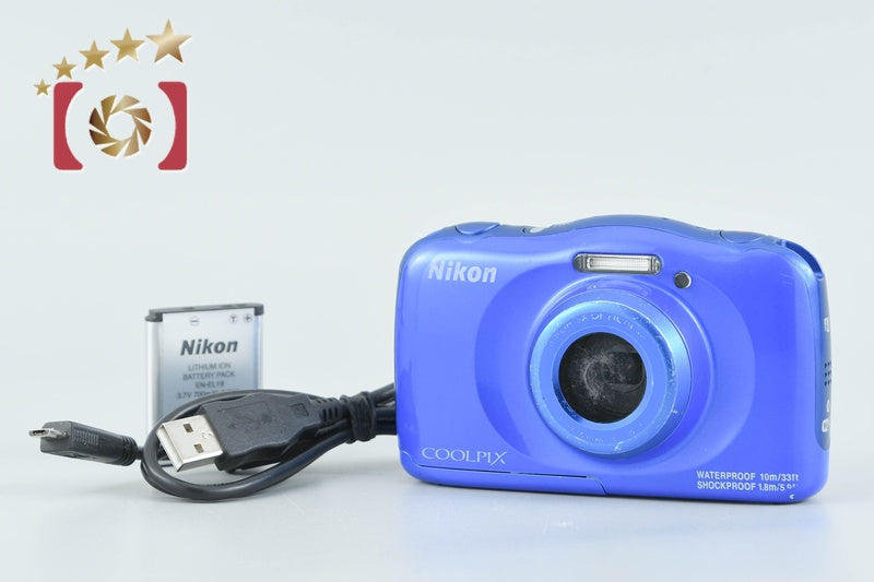 【中古】Nikon ニコン COOLPIX W100 ブルー コンパクトデジタルカメラ