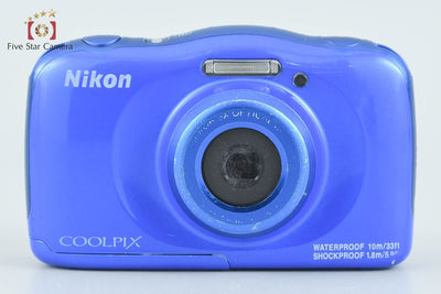 【中古】Nikon ニコン COOLPIX W100 ブルー コンパクトデジタルカメラ
