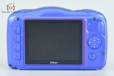 【中古】Nikon ニコン COOLPIX W100 ブルー コンパクトデジタルカメラ