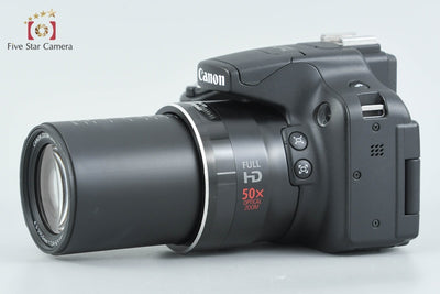【中古】Canon キヤノン PowerShot SX50 HS ブラック コンパクトデジタルカメラ 元箱付き