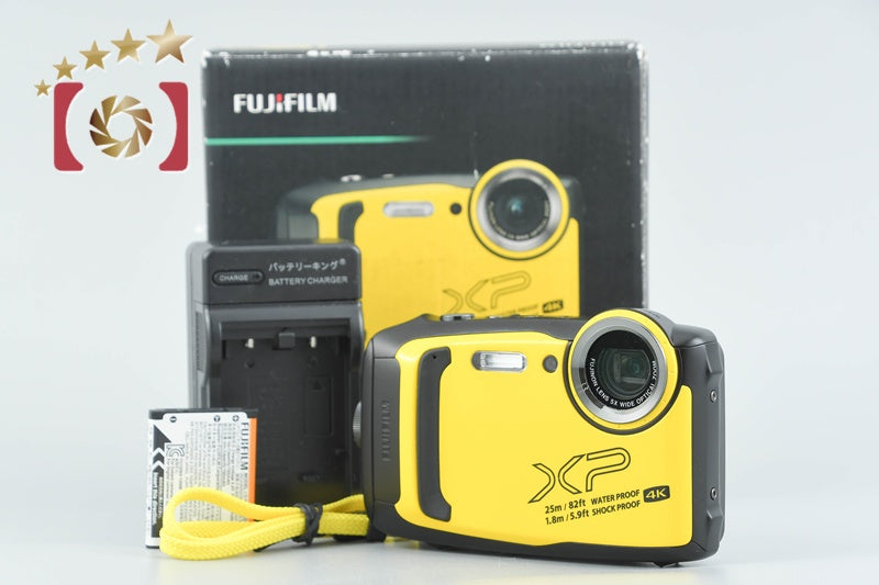 【中古】FUJIFILM 富士フイルム FinePix XP140 イエロー コンパクトデジタルカメラ 元箱付き