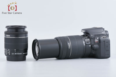 【中古】Canon キヤノン EOS Kiss X7 ダブルズームキット ブラック シャッター回数僅少