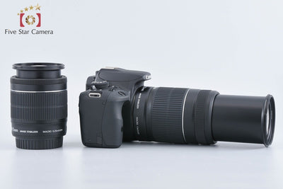 【中古】Canon キヤノン EOS Kiss X7 ダブルズームキット ブラック シャッター回数僅少