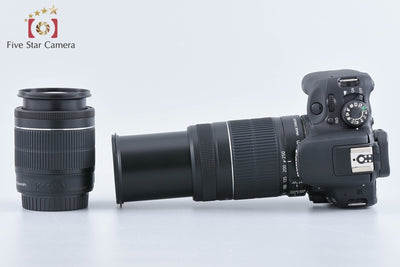 【中古】Canon キヤノン EOS Kiss X7 ダブルズームキット ブラック シャッター回数僅少