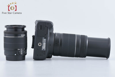 【中古】Canon キヤノン EOS Kiss X7 ダブルズームキット ブラック シャッター回数僅少