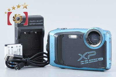 【中古】FUJIFILM 富士フイルム FinePix XP140 スカイブルー コンパクトデジタルカメラ