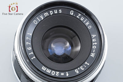 【中古】OLYMPUS オリンパス G.ZUIKO AUTO-W 20mm f/3.5 Pen F FT FV用