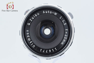【中古】OLYMPUS オリンパス G.ZUIKO AUTO-W 20mm f/3.5 Pen F FT FV用