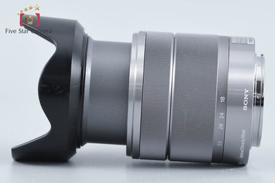 【中古】SONY ソニー E 18-55mm f/3.5-5.6 OSS SEL1855 シルバー