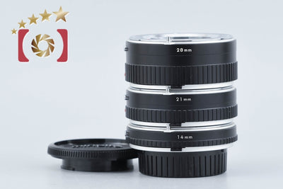 【中古】MINOLTA ミノルタ 14mm, 21mm, 28mm エクステンションチューブ