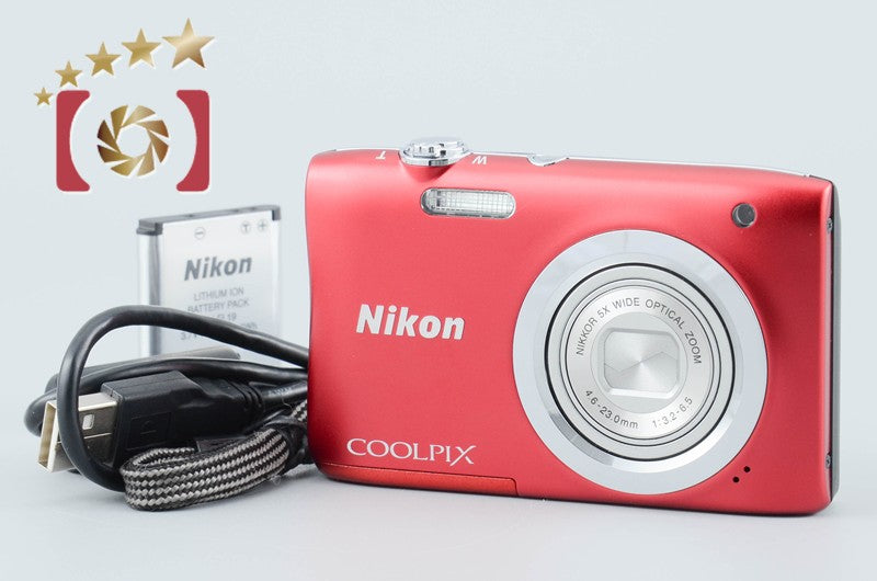 【中古】Nikon ニコン COOLPIX A100 レッド コンパクトデジタルカメラ