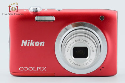 【中古】Nikon ニコン COOLPIX A100 レッド コンパクトデジタルカメラ