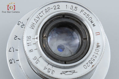【中古】Industar インダスター 50mm f/3.5 沈胴式 L39 ライカスクリューマウント