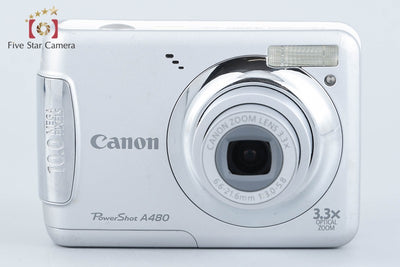 【中古】Canon キヤノン PowerShot A480 シルバー コンパクトデジタルカメラ