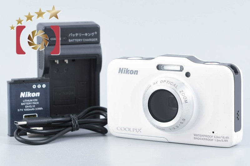 【中古】Nikon ニコン COOLPIX S31 ホワイト コンパクトデジタルカメラ