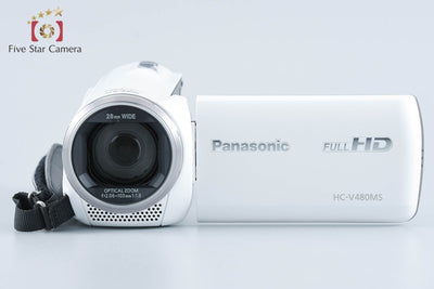 【中古】Panasonic パナソニック HC-V480MS ホワイト デジタルハイビジョンビデオカメラ 元箱付き