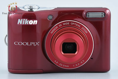 【中古】Nikon ニコン COOLPIX L32 レッド コンパクトデジタルカメラ