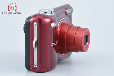 【中古】Nikon ニコン COOLPIX L32 レッド コンパクトデジタルカメラ