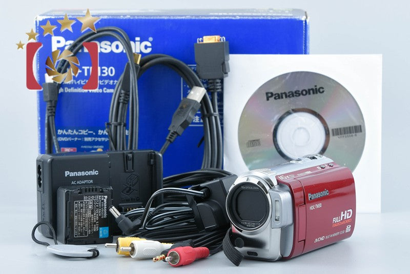 【中古】Panasonic パナソニック HDC-TM30 クランベリーレッド フルハイビジョンビデオカメラ 元箱付き