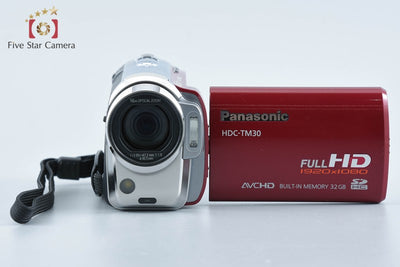 【中古】Panasonic パナソニック HDC-TM30 クランベリーレッド フルハイビジョンビデオカメラ 元箱付き