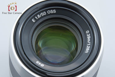 【中古】SONY ソニー E 50mm f/1.8 OSS SEL50F18 シルバー