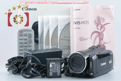 【中古】Canon キヤノン iVIS HF21 ビデオカメラ 元箱付き