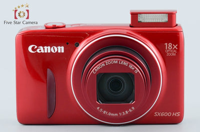 【中古】Canon キヤノン PowerShot SX600 HS レッド コンパクトデジタルカメラ