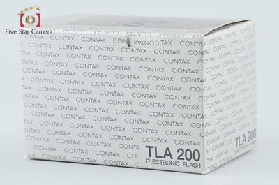 【中古】CONTAX コンタックス TLA200 ブラック エレクトロニックフラッシュ 元箱付き