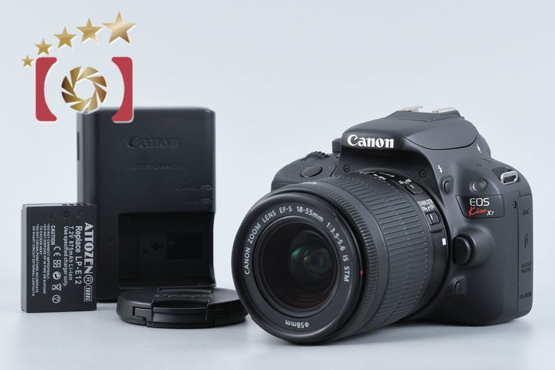 【中古】Canon キヤノン EOS Kiss X7 EF-S 18-55mm IS STM レンズキット ブラック