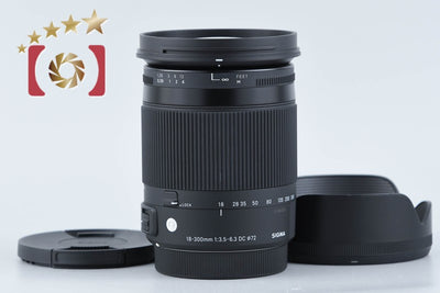 【中古】SIGMA シグマ 18-300mm f/3.5-6.3 DC MACRO OS HSM Contemporary キヤノン用