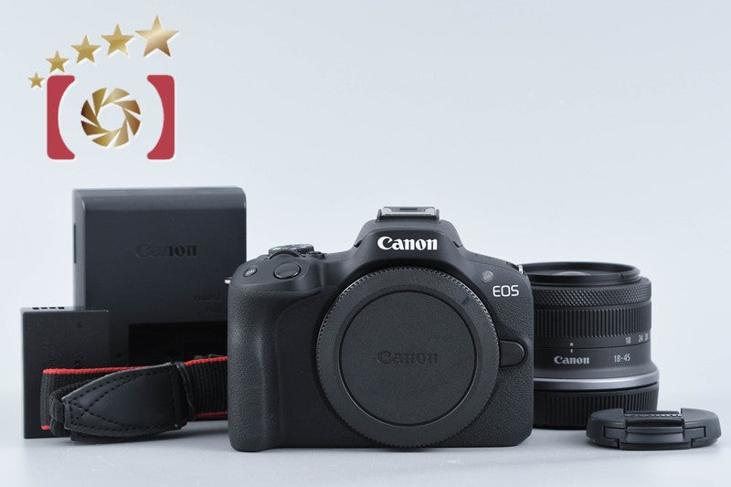 【中古】Canon キヤノン EOS R50 RF-S 18-45 IS STM レンズキット ブラック