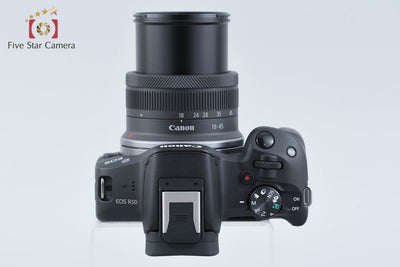 【中古】Canon キヤノン EOS R50 RF-S 18-45 IS STM レンズキット ブラック