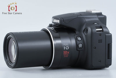 【中古】Canon キヤノン PowerShot SX50 HS ブラック コンパクトデジタルカメラ 元箱付き
