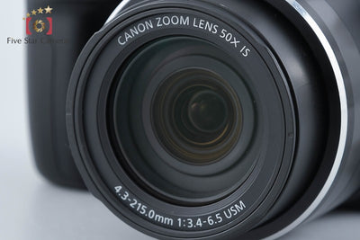 【中古】Canon キヤノン PowerShot SX50 HS ブラック コンパクトデジタルカメラ 元箱付き