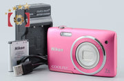 【中古】Nikon ニコン COOLPIX S3500 ストロベリーピンク コンパクトデジタルカメラ