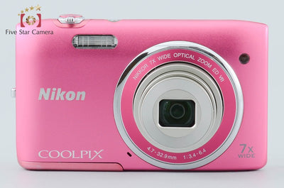 【中古】Nikon ニコン COOLPIX S3500 ストロベリーピンク コンパクトデジタルカメラ