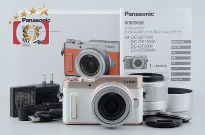 【中古】Panasonic パナソニック LUMIX DC-GF10 ダブルレンズキット ホワイト シャッター回数僅少 元箱付き