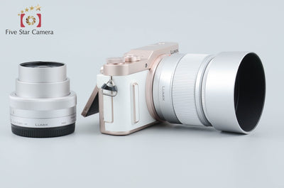 【中古】Panasonic パナソニック LUMIX DC-GF10 ダブルレンズキット ホワイト シャッター回数僅少 元箱付き