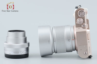 【中古】Panasonic パナソニック LUMIX DC-GF10 ダブルレンズキット ホワイト シャッター回数僅少 元箱付き