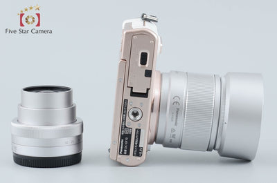 【中古】Panasonic パナソニック LUMIX DC-GF10 ダブルレンズキット ホワイト シャッター回数僅少 元箱付き